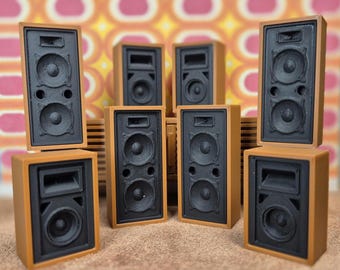 Miniature speakers in 1/12 scale