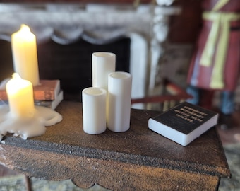 Candles for fairy lights 1/12 scale