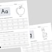 26 Letters Alphabets Tracing Worksheet / Color and Trace Alphabets ...