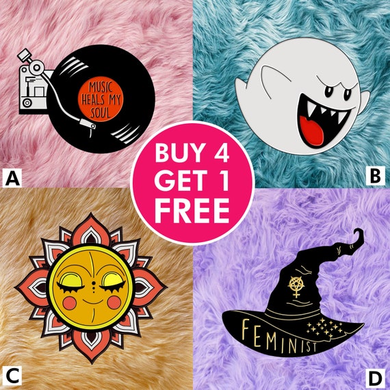 Vinyl Record Music Enamel Pin Ghost Boo Enamel Pins Anime Pin Bag Pins  Aesthetic Pins Lapel Pin Pins 