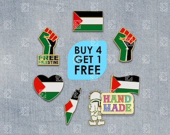 Palestine Flag Flag Enamel Pin Free Palestine Protest Peaceful Gift Memorial Lapel Pin Backpack Pin Set Jacket Enamel Pin