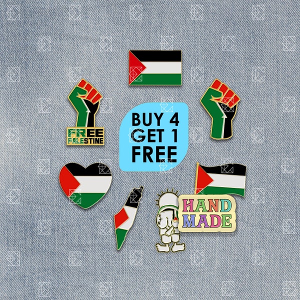 Drapeau de la Palestine drapeau épinglette émail Palestine protestation gratuite cadeau pacifique épinglette commémorative épinglette sac à dos ensemble épinglette veste émail