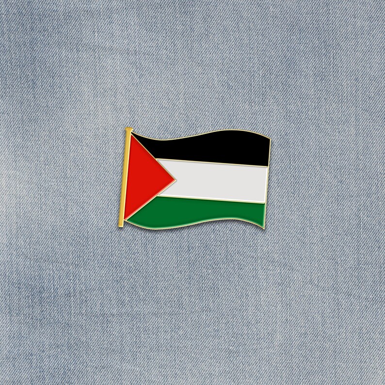 Palestine Flag Flag Enamel Pin Free Palestine Protest Peaceful Gift Memorial Lapel Pin Backpack Pin Set Jacket Enamel Pin image 5