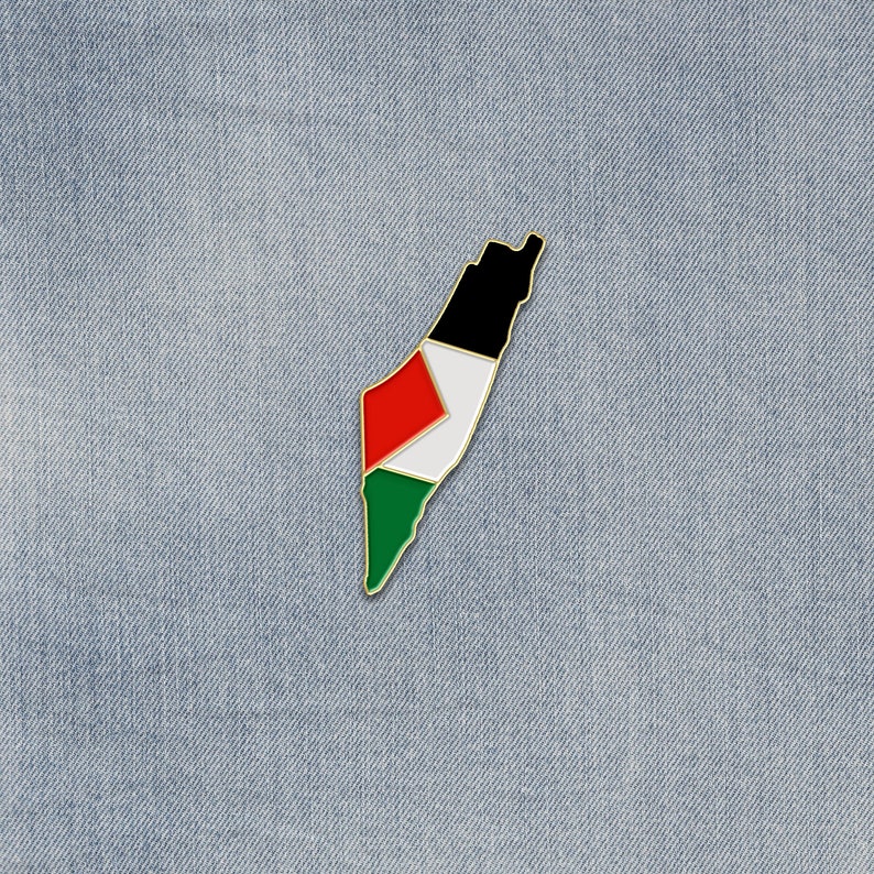 Drapeau de la Palestine drapeau épinglette émail Palestine protestation gratuite cadeau pacifique épinglette commémorative épinglette sac à dos ensemble épinglette veste émail image 6