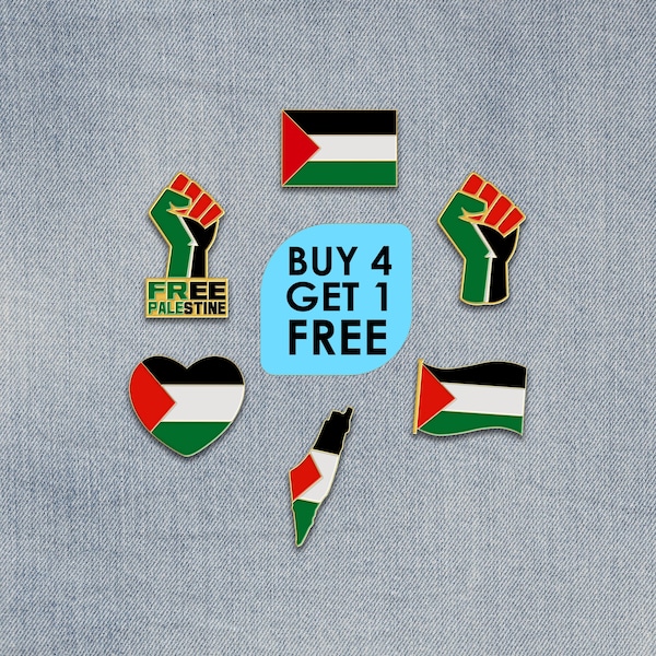 Pin esmaltado de la bandera de Palestina, protesta libre de Palestina, regalo pacífico, Pin de solapa conmemorativo, conjunto de alfileres para mochila, alfiler esmaltado para chaqueta