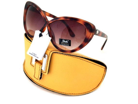 Tortoiseshell Cat-Eye Sunglasses with Yellow Lenses Erdem Ladies Sunglasses Cat Eye Yellow Tortoise Shell and  main image 4