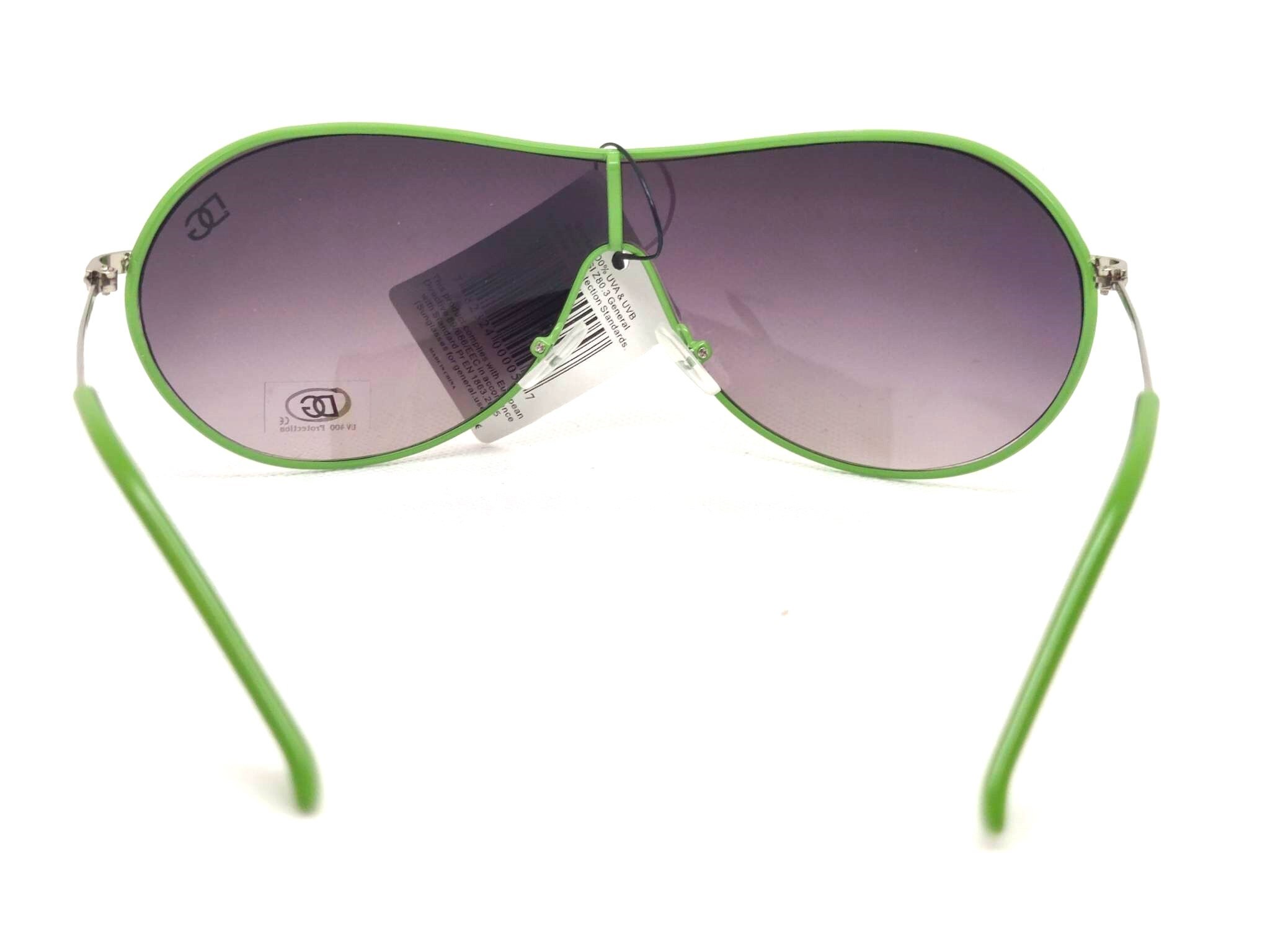 Green Aviator Sunglasses With Pink Case: Designer Style 