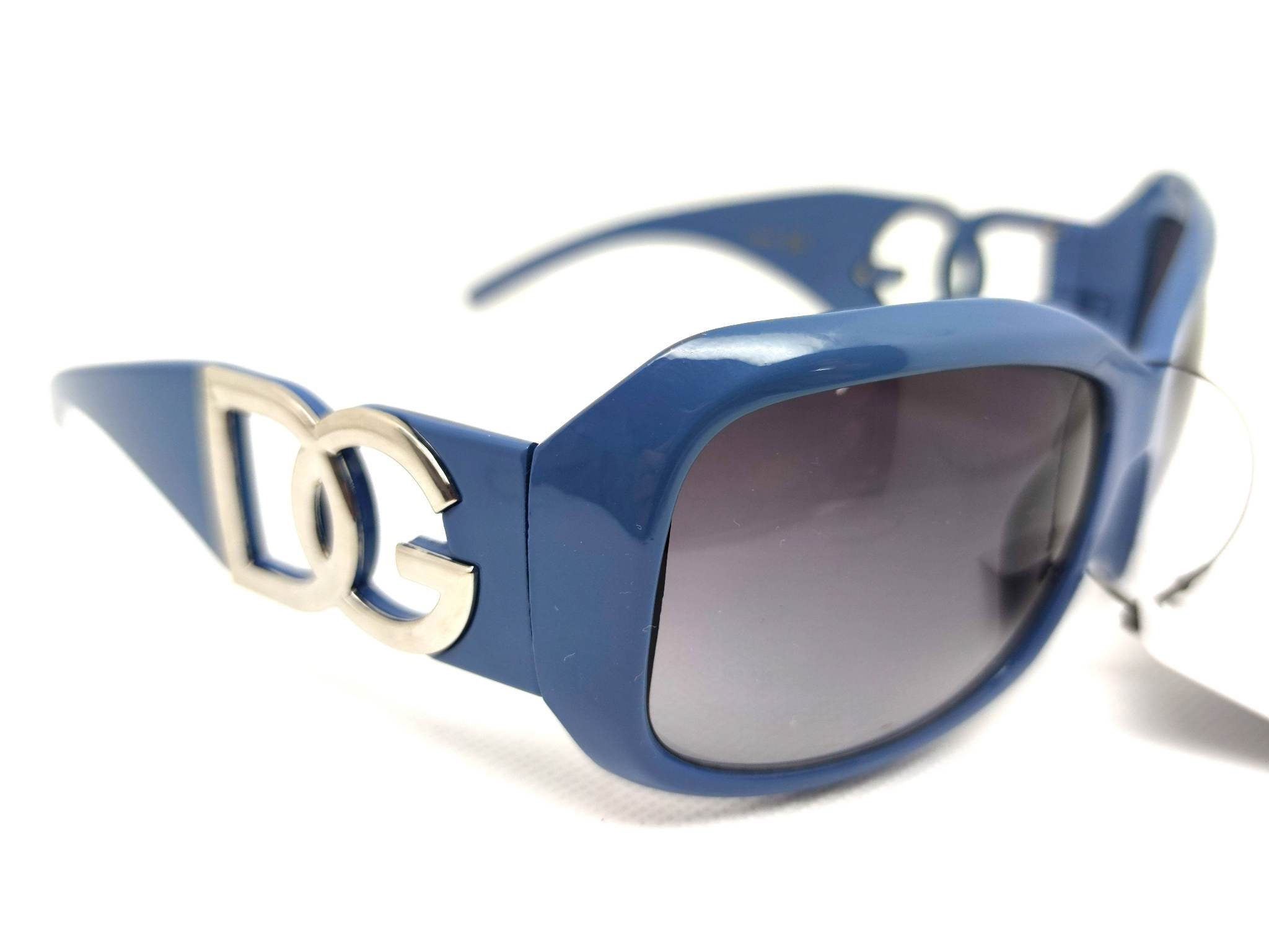 Oversized Square Blue Sunglasses With Yellow Case - Etsy display picture 1
