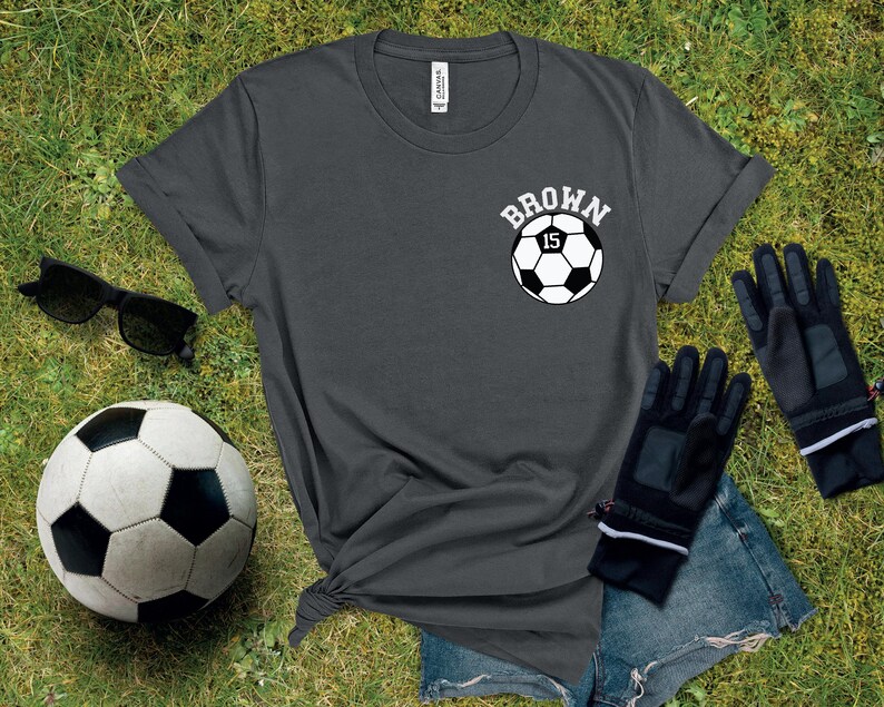 Custom Name Soccer Kids Shirt, Football Game Day Tshirt, Youth Soccer