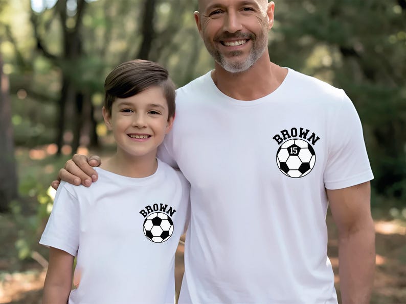 Custom Name Soccer Kids Shirt, Football Game Day Tshirt, Youth Soccer