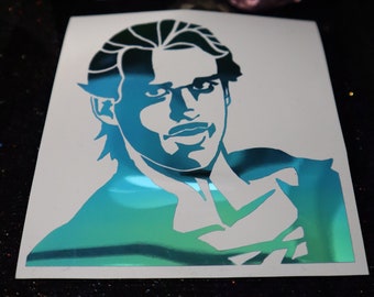 Westley Vinyl Decal in Shimmering Holographic or Alternate Colors Made from Long-Lasting Quality Vinyl