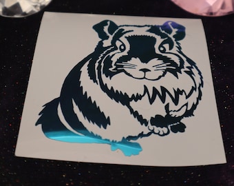 Cute Chinchilla Vinyl Decal in Shimmering Holographic or Alternate Colors Made from Long-Lasting Quality Vinyl