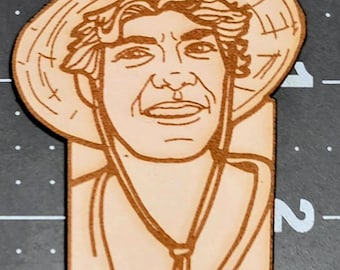 Leather Engraved Bookmark. Personalized Custom keepsake. King of the Pirates!