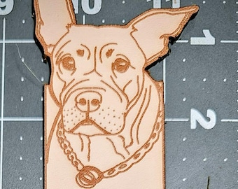 Leather Engraved Bookmark. Personalized Custom keepsake. Dog, cat, snake, any pet.