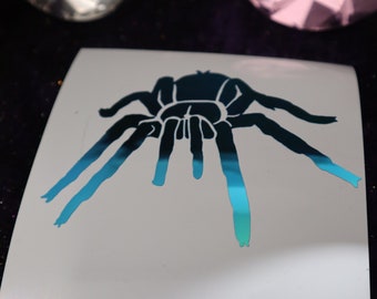 Tarantula Vinyl Decal in Shimmering Holographic or Alternate Colors Made from Long-Lasting Quality Vinyl
