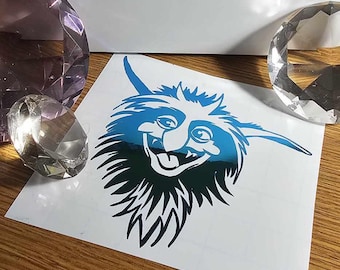 Labyrinth Inspired Chilly Down Vinyl Decal in Shimmering Holographic or Alternate Colors Made from Long-Lasting Quality Vinyl