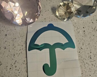 Squid Games Inspired umbrella Vinyl Decal in Shimmering Holographic or Alternate Colors Made from Long-Lasting Quality Vinyl