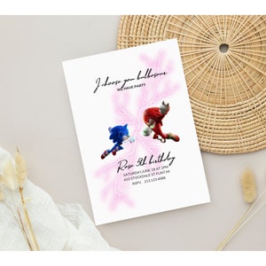 Invitation Sonic the Hedgehog | Modèle d’invitation d’anniversaire pour enfants Modifiable-Imprimable, Pour garçon et fille Invitation enfant, Inviter téléchargement instantané