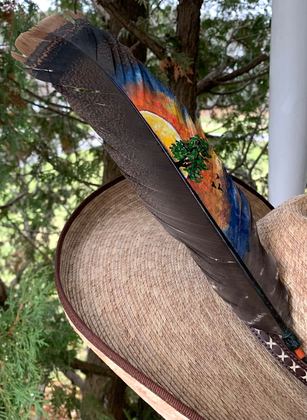 Buckaroo Cowboy Hat Feather, Hat Adornment, Western Hat Feather, Cowboy