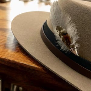 Hat Pin, Hat Feather Pin, Hand Crafted Hat Feather, Fedora Hat Feather Pin