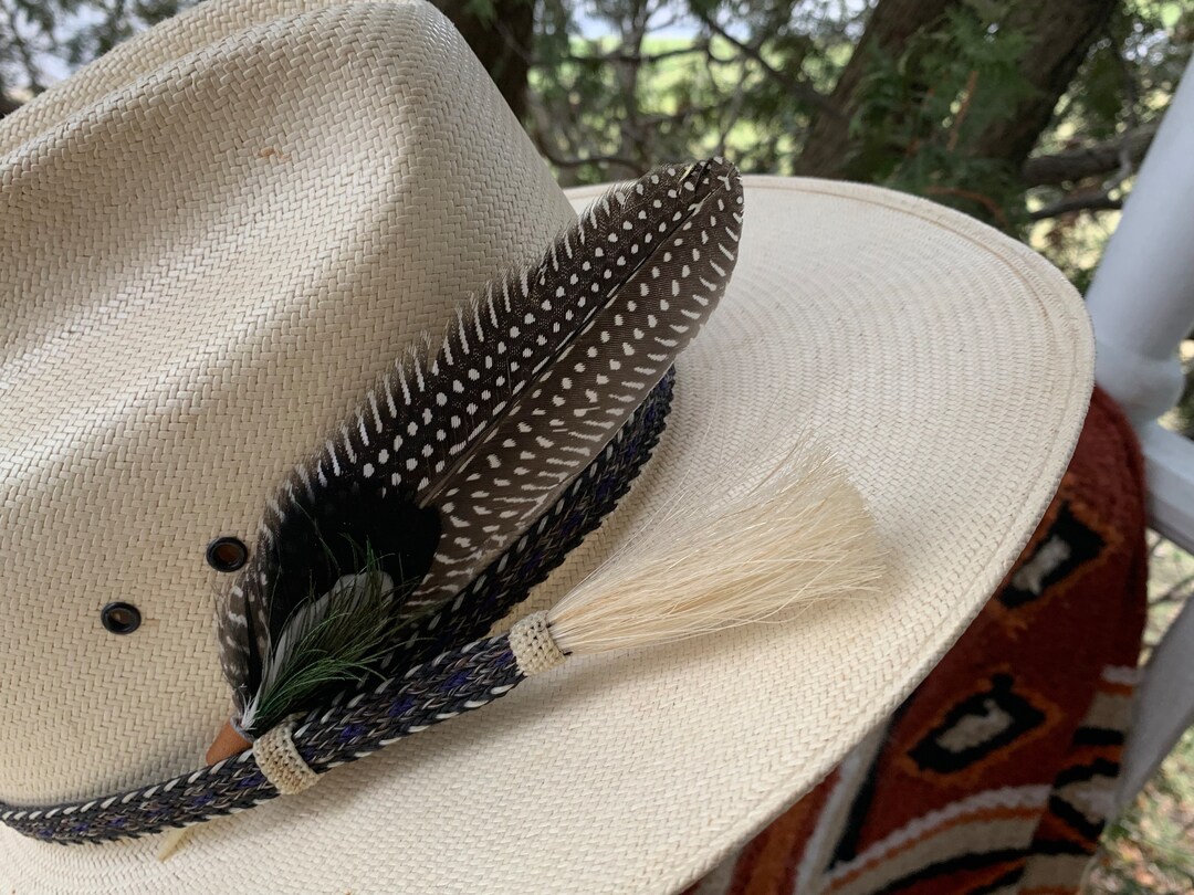 Cowboy Hat Feather, Natural Feather for Hat, Western Feather, Hand