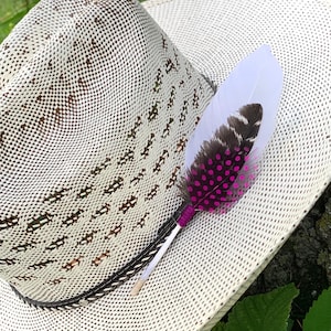 Small Hat Feather, Western Feather, Hand Crafted Hat Feather, Cowboy Hat, Western Accessories, Cowboy Style, Feather Hat Accent