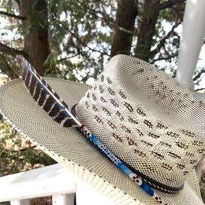 Hat Feather, Wild Quill Cowboy Hat Feather, Western Feather, Hand Crafted Hat Feather Embellishment, Buckaroo Hat Feather