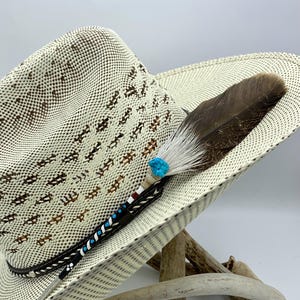 Hat Feather, Wild Quill Cowboy Hat Feather, Western Feather, Hand Crafted Hat Feather, Hat Embellishment