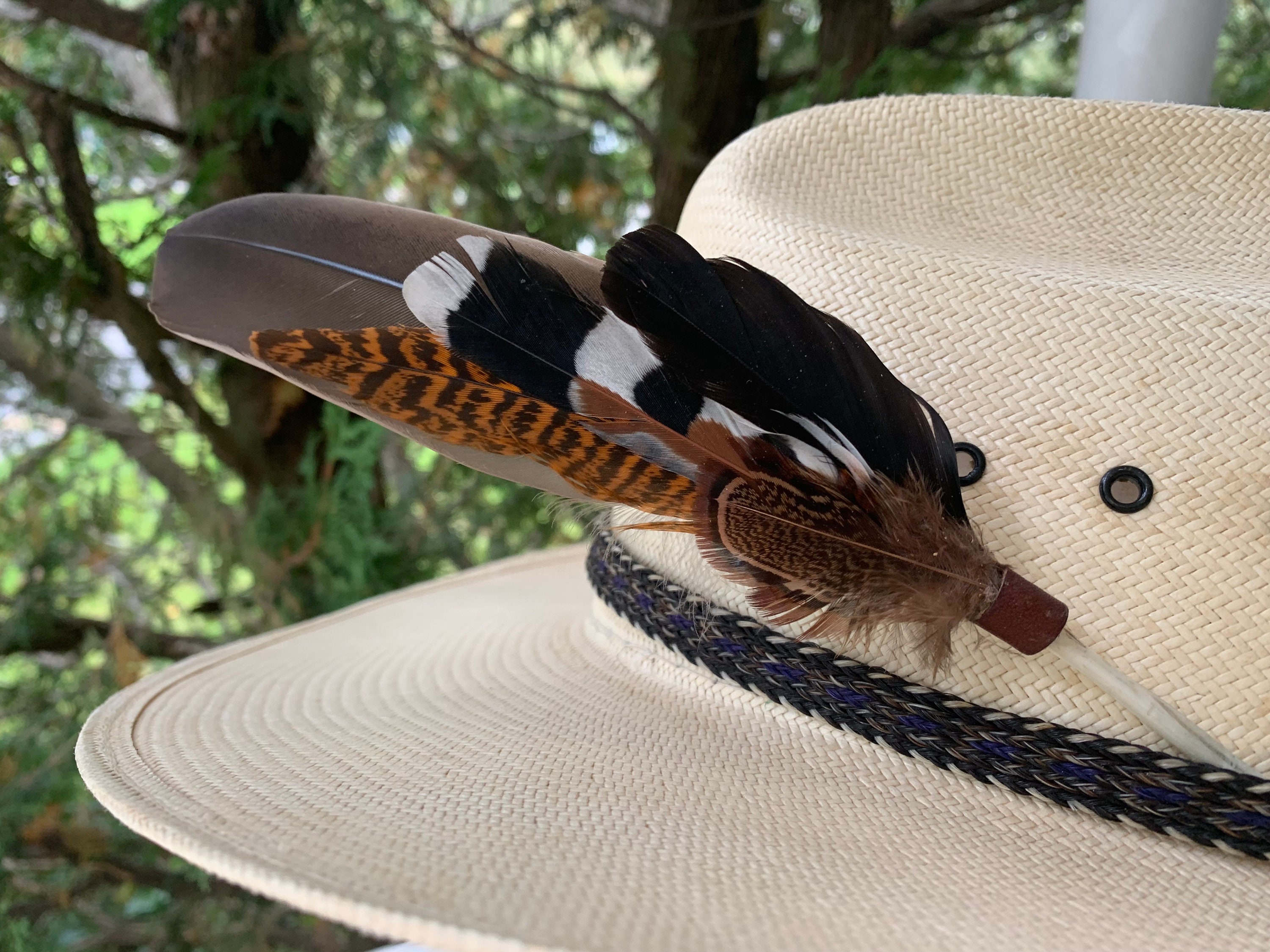 Cowboy Hat Feather, Hat Feather, Western Feather, Hand Crafted Hat Feather  Embellishment 