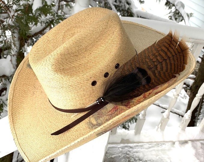Hat Feather Fedora Hat Feather Cowboy Hat Feather Hatband Etsy