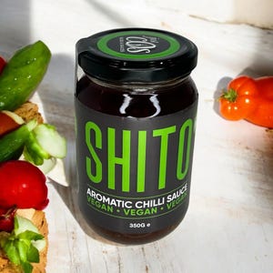 LARGE VEGAN SHITO Aromatic Chilli Sauce 350g e