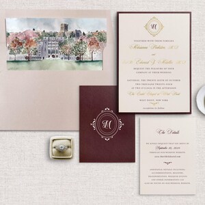 Wedding Venue Watercolor Painting,