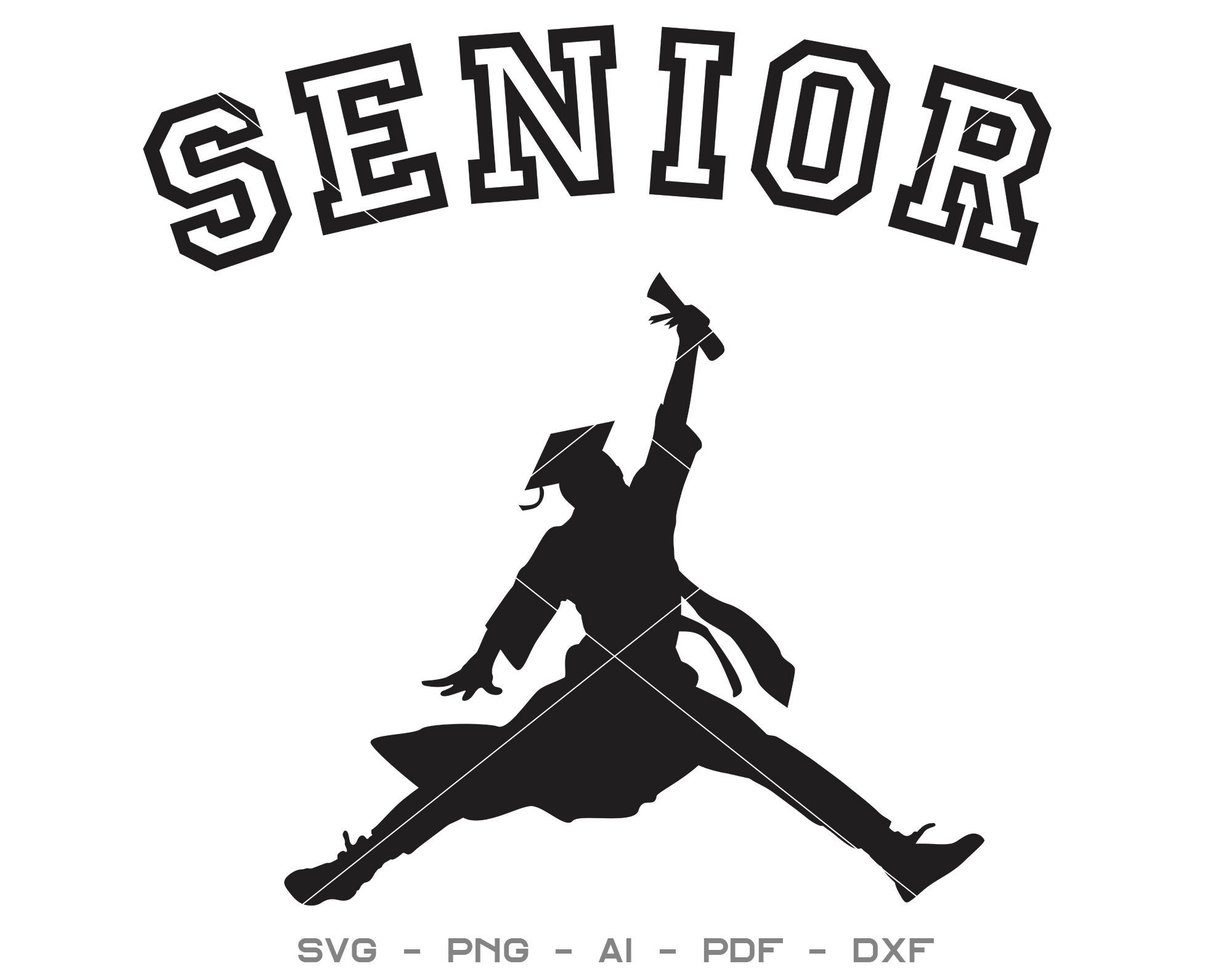 Senior Jump Man Svg Download File for Cricut Laser Cut and Etsy
