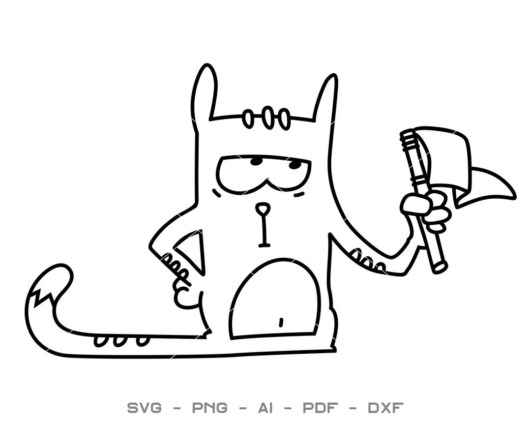 Assistant Referee Cat Svg Download File for Cricut Laser Cut Etsy