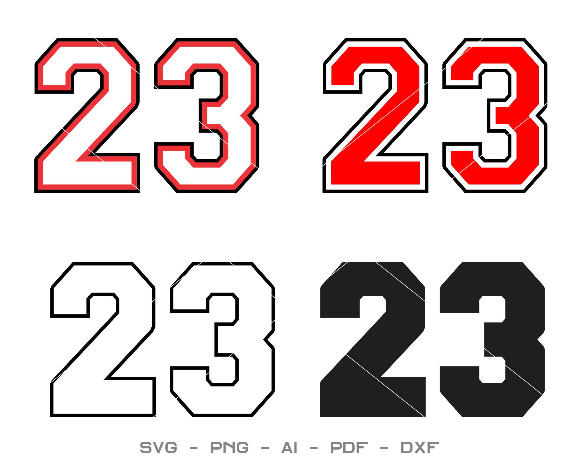 Gracioso musicas Girar Jordan 23 Number Svg - Etsy