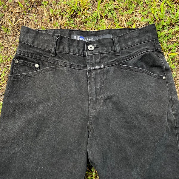 Black Marithe Francois Girbaud Jeans Black Wash Straight Leg Vintage Denim / Baggy Pants / Grunge Fashion Style / 90’s Jeans Men’s 30x27.5