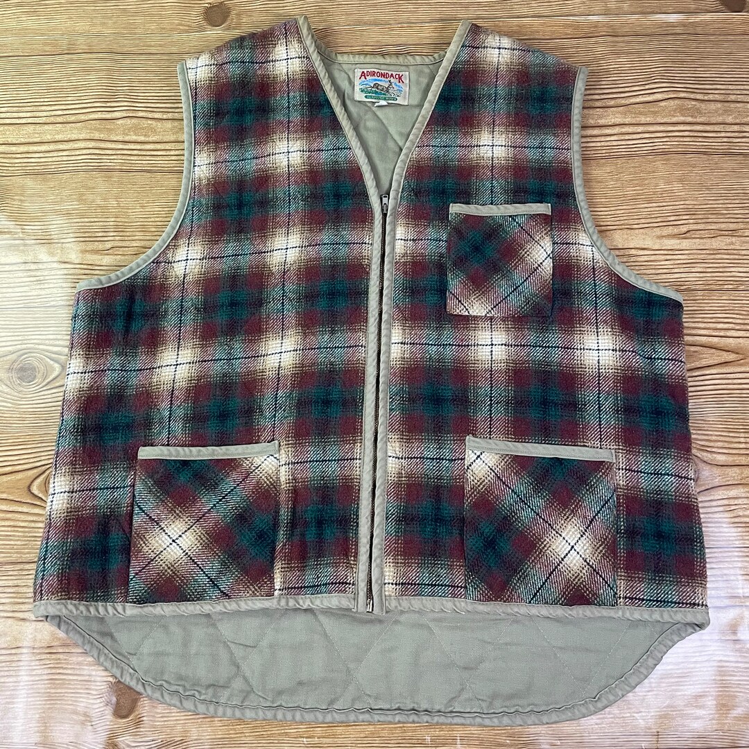 Adirondack Plaid Vest by Savile Row / Quilted Lining / Mens - Etsy