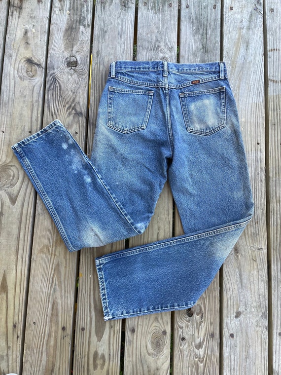 Vintage Rustler Jeans Broken In Western Denim Wor… - image 4