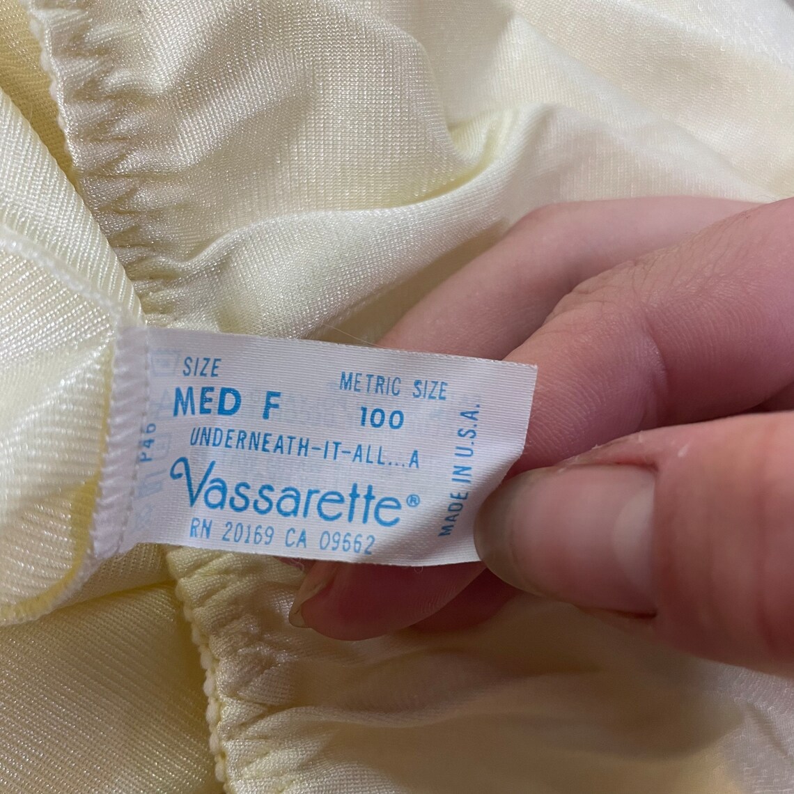 Vintage Vassarette Half Slip / Cream Color / Size Med / Made Etsy