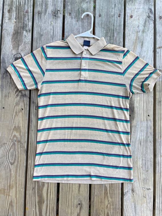 Vintage Levi’s Striped Polo for Men, Lightweight S