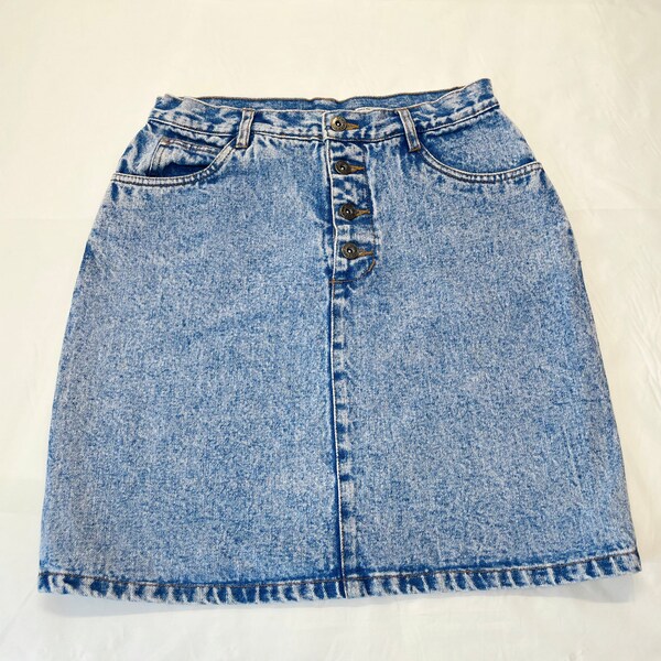 80s Denim Skirt - Etsy