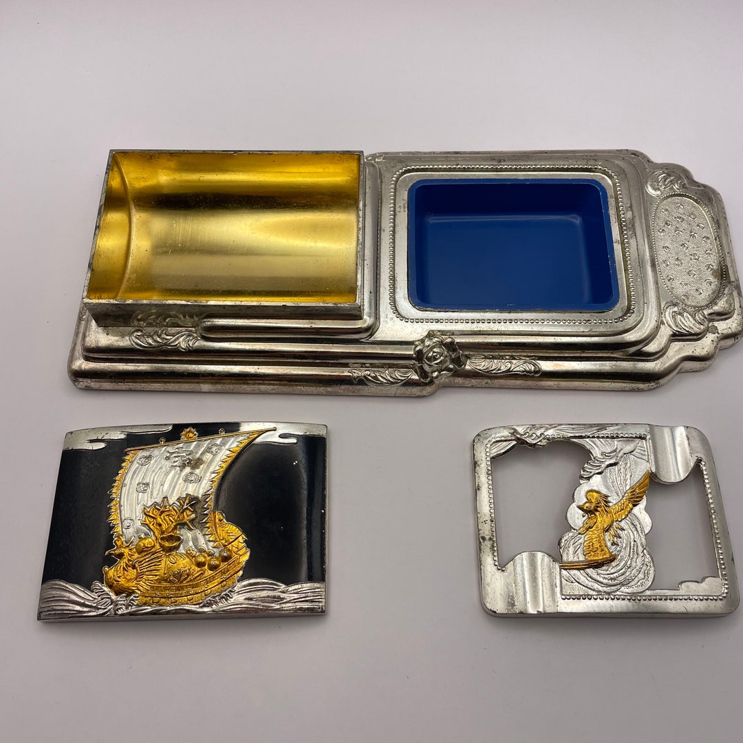 Vintage Japanese Smoking Tray Set Cigarette Holder Ashtray Etsy