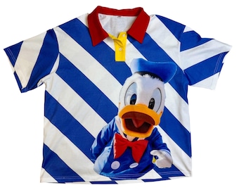 Donald Striped Adult Unisex Polo