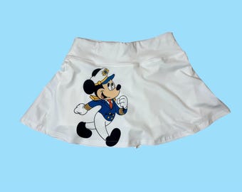 Mickey Cruise Skort, Disney Athletic Skirt, Disney Tennis Skirt, Disney Cruise