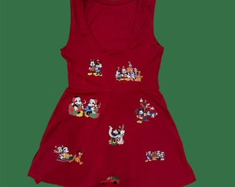 disney christmas athletic dress Christmas Classic Mickey and Friends Athletic Dress, Theme Park Women Dress,