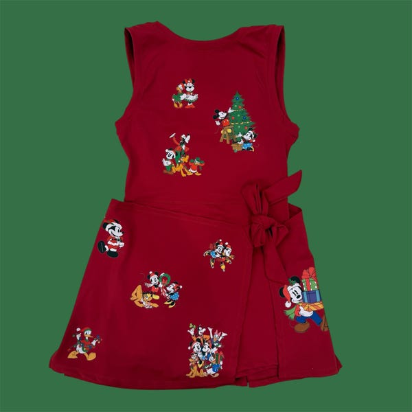 Christmas Classic Mickey and Friends Athletic Dress, theme park  Women Dress,