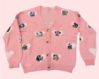 Couples Women  Cardigan, Sweatheart Valentines