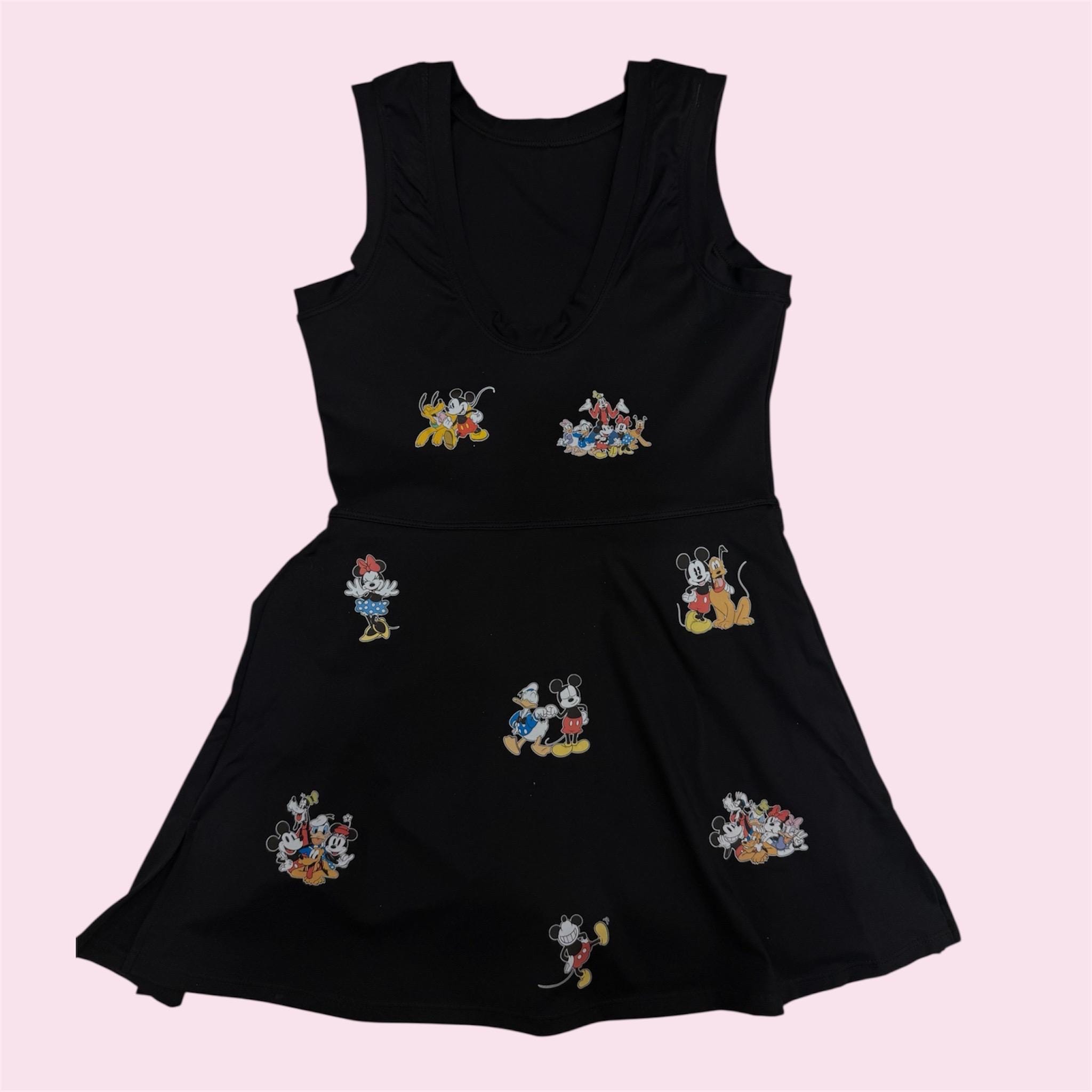 Classic Mouse and Friends Athletic Black Dress, Magic Women Dress, Vacy Outfit Classic Mouse and Friends Athletic Black Dress, Magic Women Dress, Vacy Outfit
