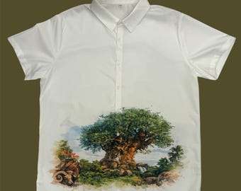 Animal Kingdom Safari Unisex Button-Up |  Tree of Life Button-Up