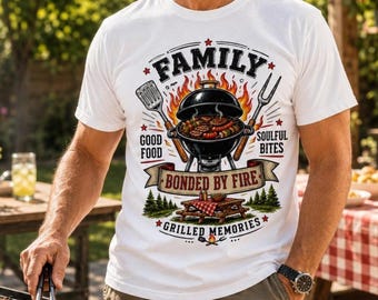 Family BBQ Shirt, Family Grill Matching Tee, BBQ Party Shirt, Family Reunion Gift, Grill Master Shirt, Summer Cookout T-Shirt